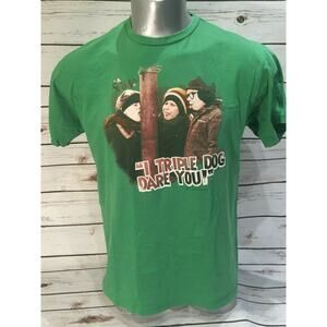 Christmas Story I Triple Dog Dare You Shirt Tongue on Light Pole Frozen Ralphie